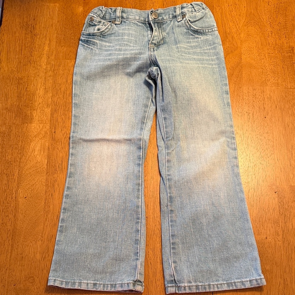 Old Navy Kids Light Wash Boot Cut Jeans - Light Blue